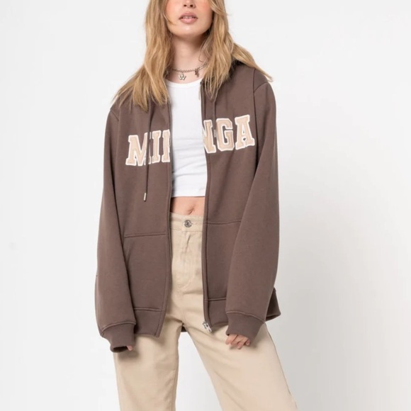 ♥︎ Minga London Logo Zip Up Hoodie ♥︎ - Picture 1 of 9